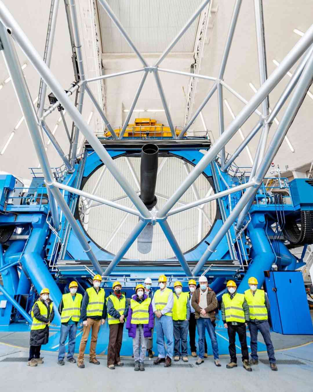 Foto da experiência astronômica no Chile
