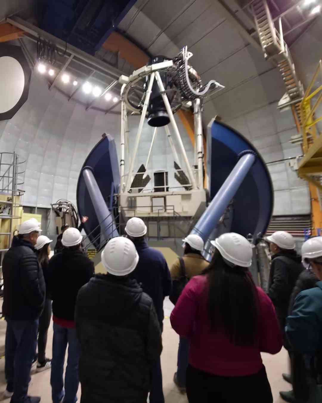 Foto da experiência astronômica no Chile
