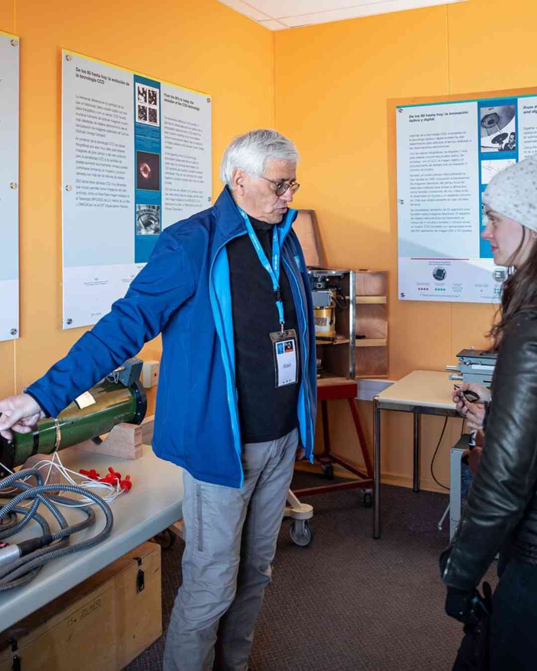 Foto da experiência astronômica no Chile