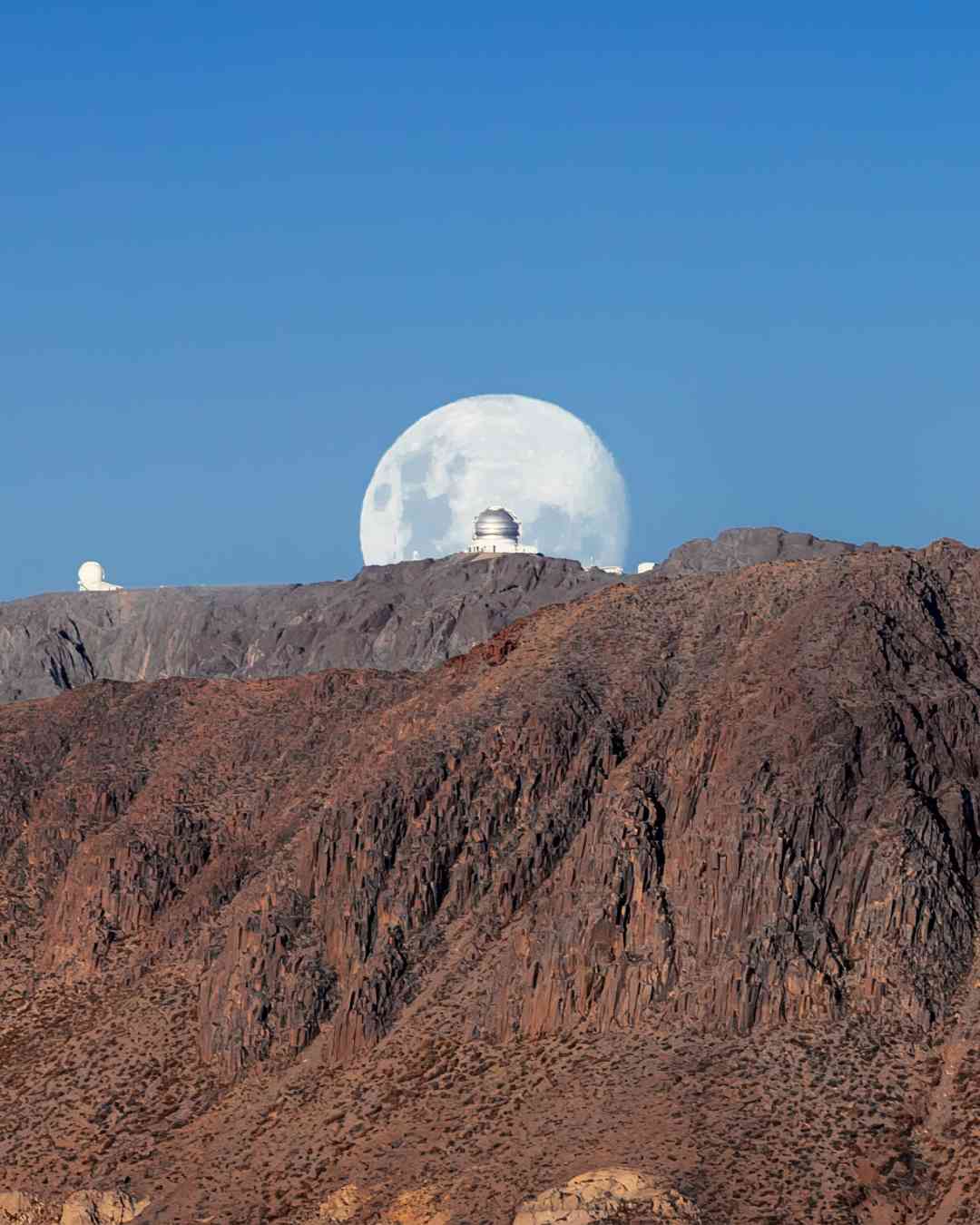Foto da experiência astronômica no Chile